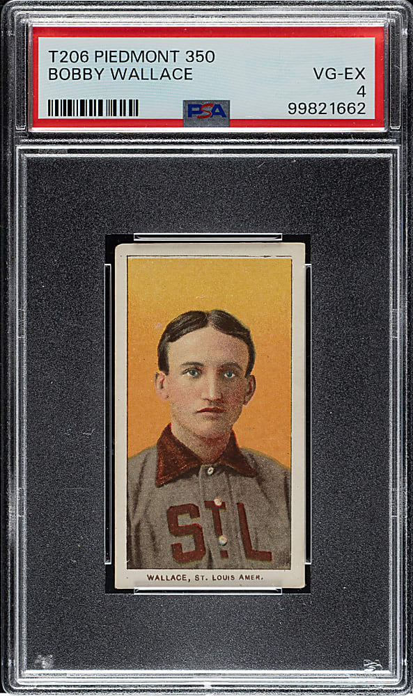 1909-1911 T206 White Border Bobby Wallace PSA VG-EX 4