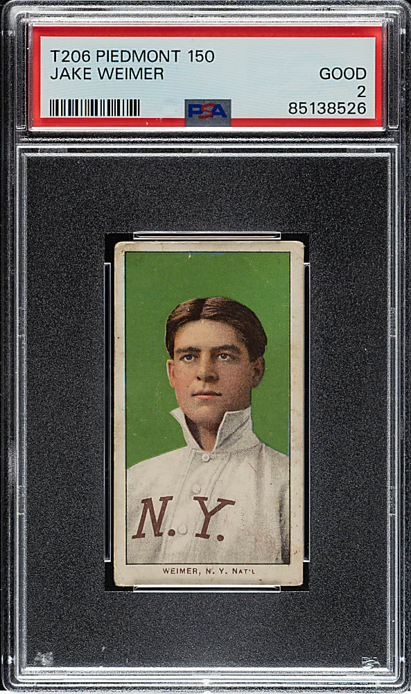 1909-1911 T206 White Border Jake Weimer PSA GOOD 2