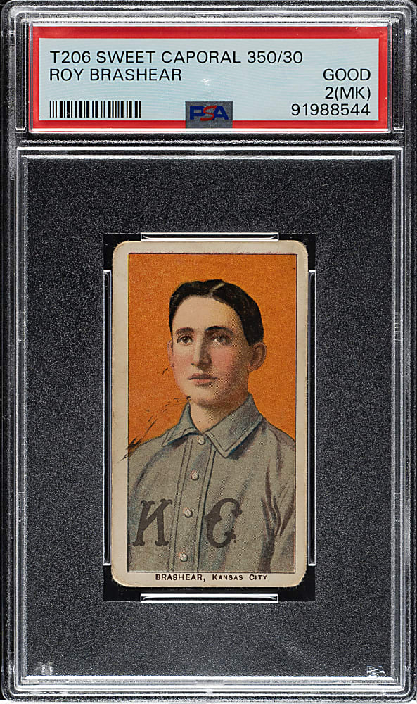 1909-1911 T206 White Border Roy Brashear PSA GOOD 2 (MK)