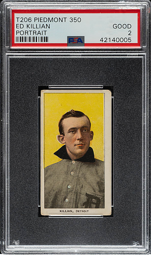 1909-1911 T206 White Border Ed Killian Portrait PSA GOOD 2