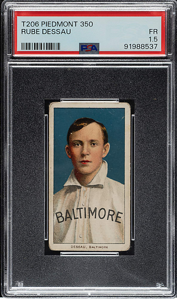 1909-1911 T206 White Border Rube Dessau PSA FAIR 1.5