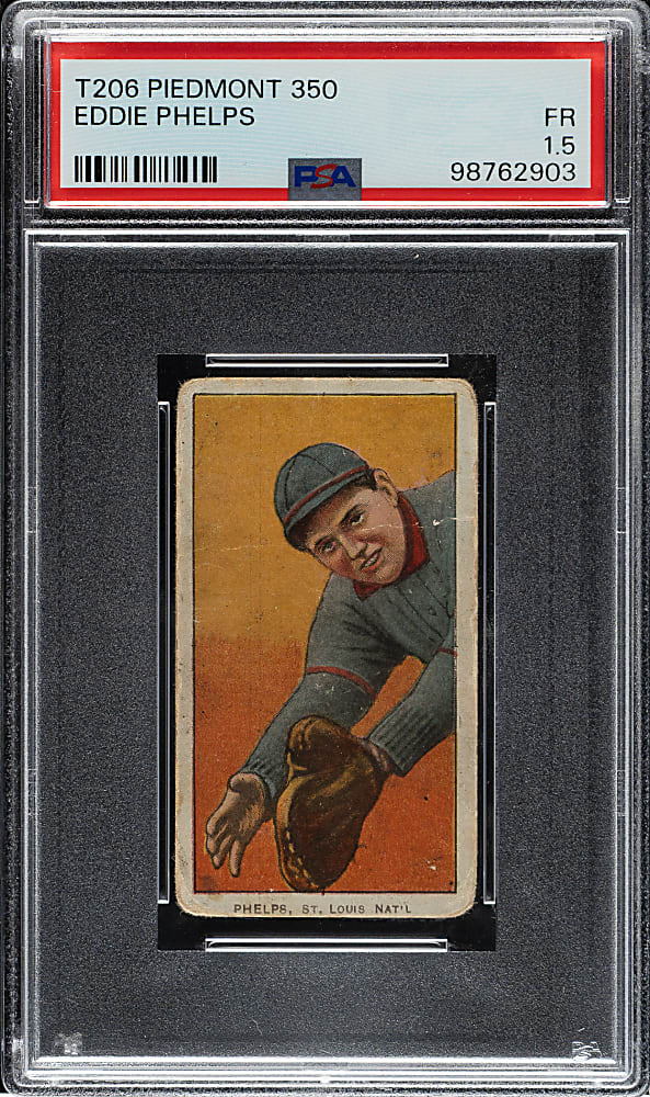 1909-1911 T206 White Border Eddie Phelps PSA FAIR 1.5