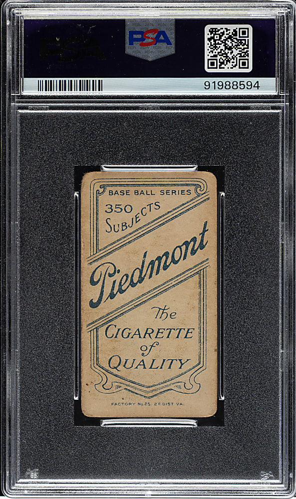 1909-1911 T206 White Border Peaches Graham PSA FAIR 1.5