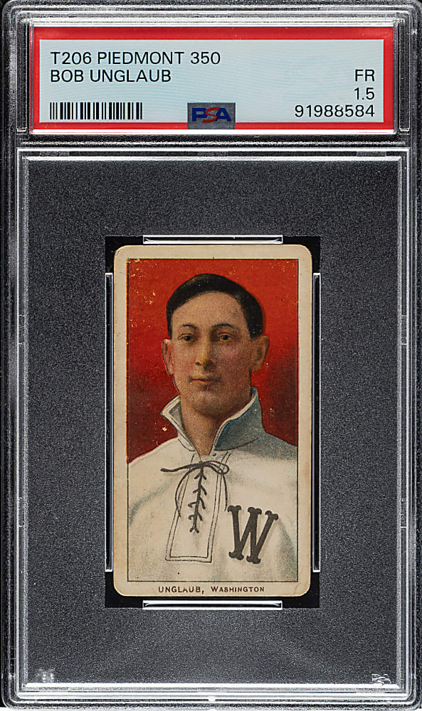 1909-1911 T206 White Border Bob Unglaub PSA FAIR 1.5