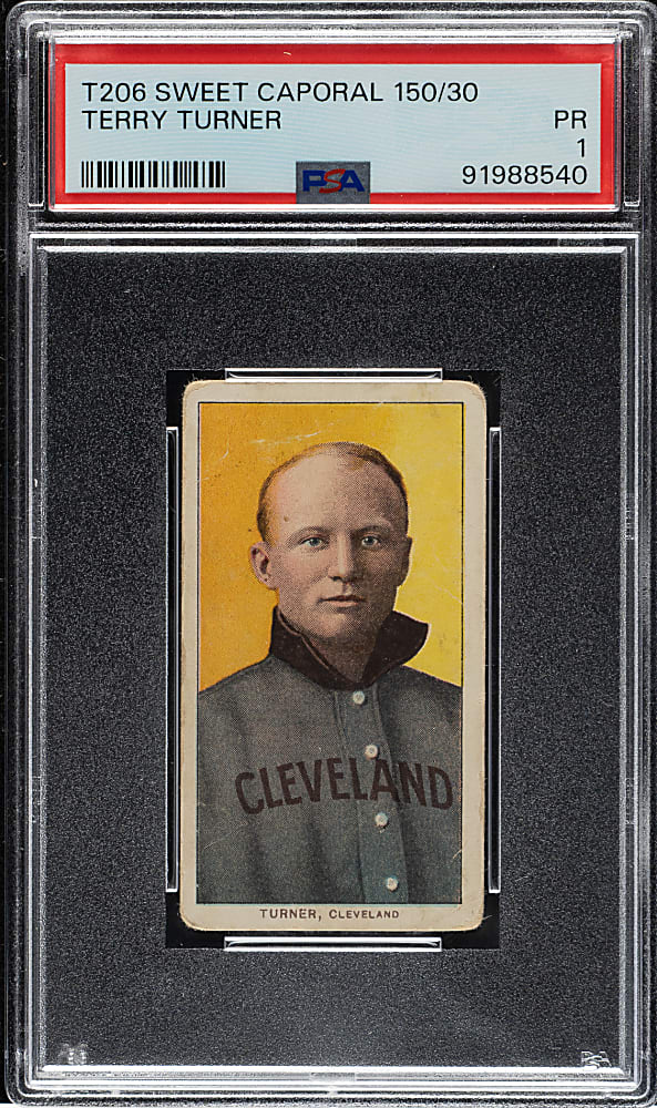 1909-1911 T206 White Border Terry Turner PSA POOR 1