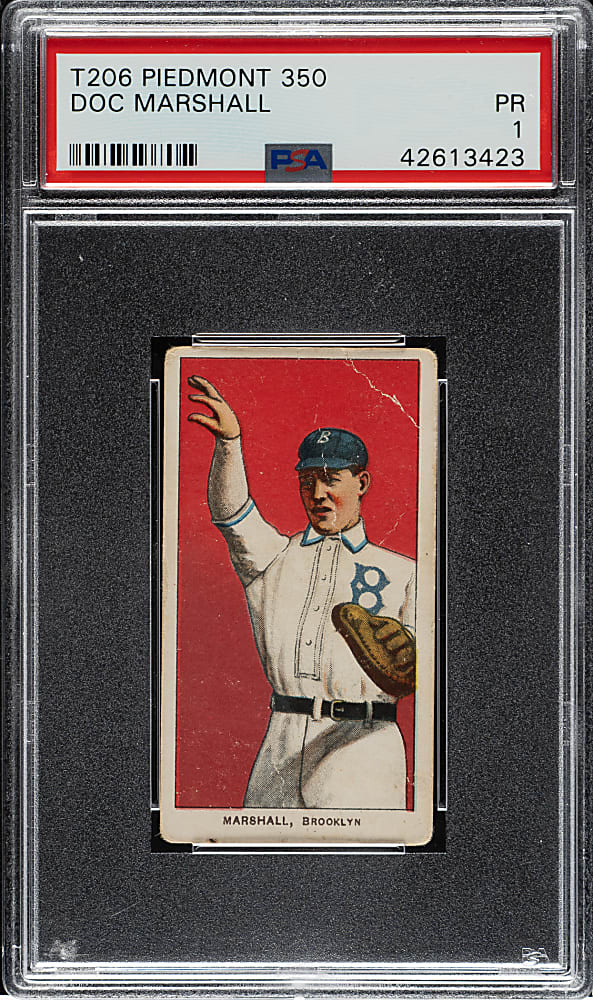 1909-1911 T206 White Border Doc Marshall PSA POOR 1