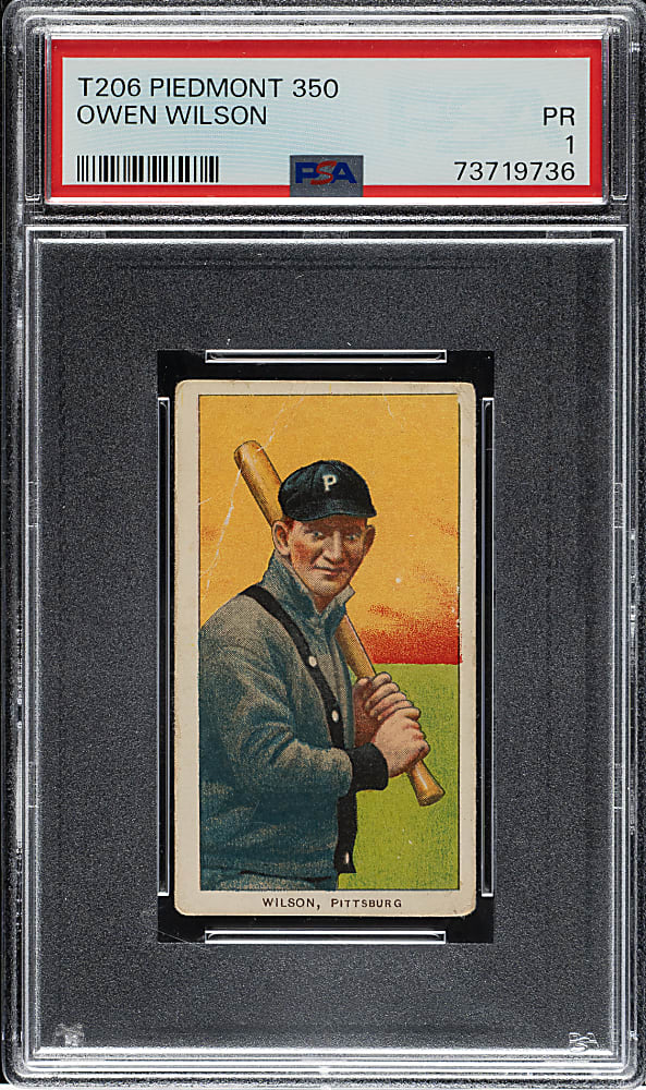 1909-1911 T206 White Border Owen Wilson PSA POOR 1
