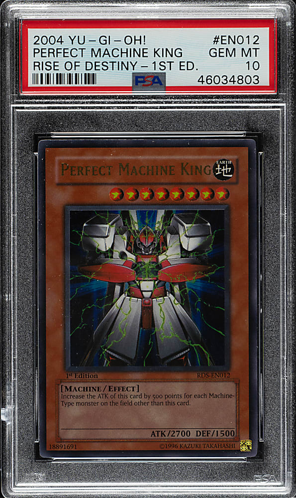 2004 Yu-Gi-Oh! Rise of Destiny 1st Edition #EN012 Perfect Machine King Ultra Rare PSA GEM MINT 10