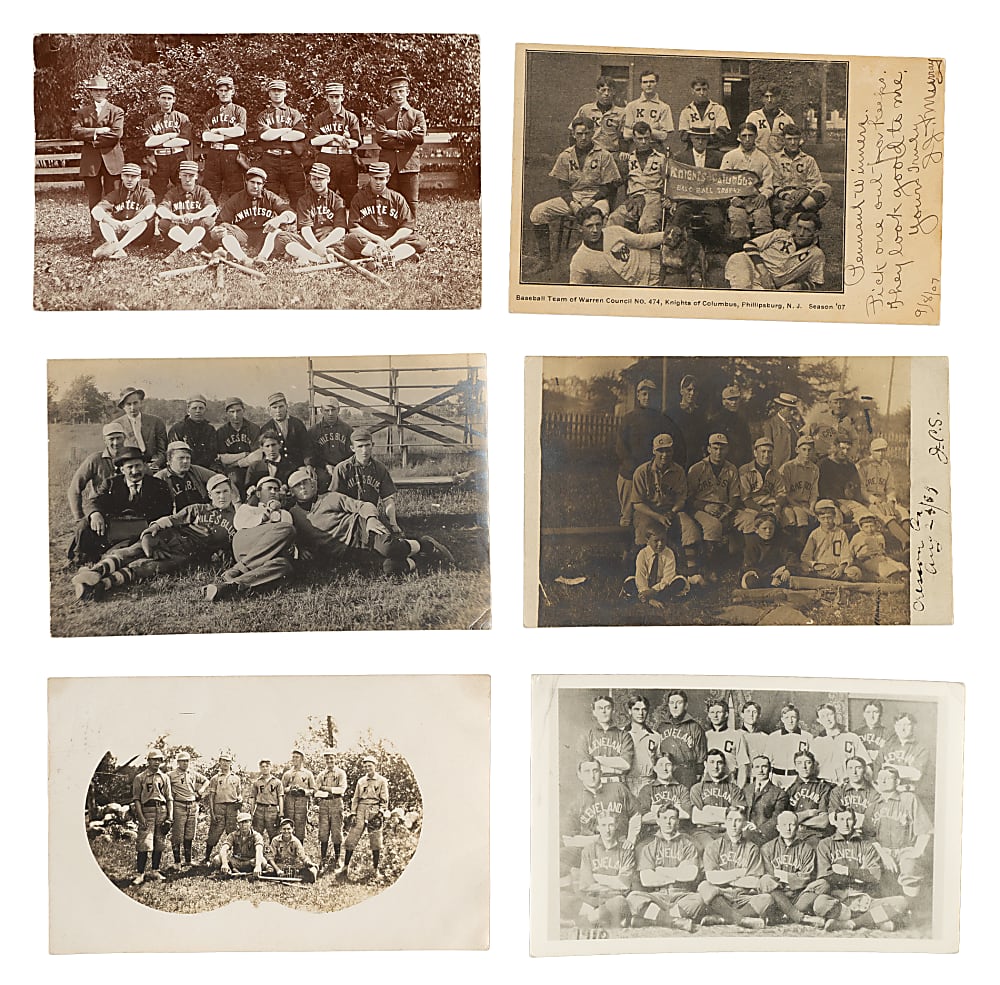 1900-Era Baseball Team Postcard Collection (15)