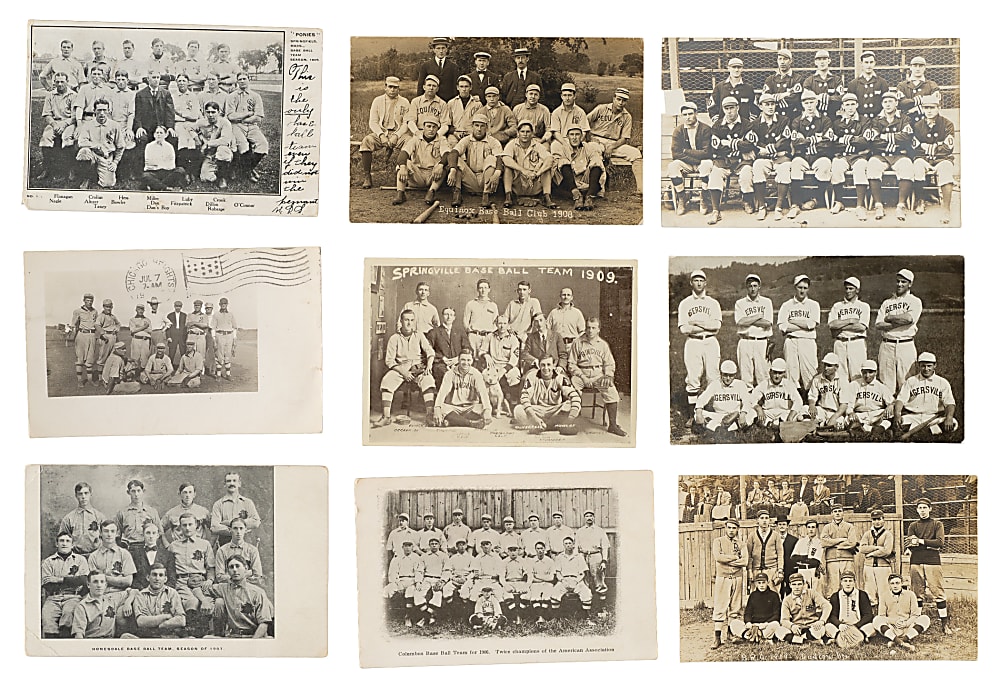 1900-Era Baseball Team Postcard Collection (15)