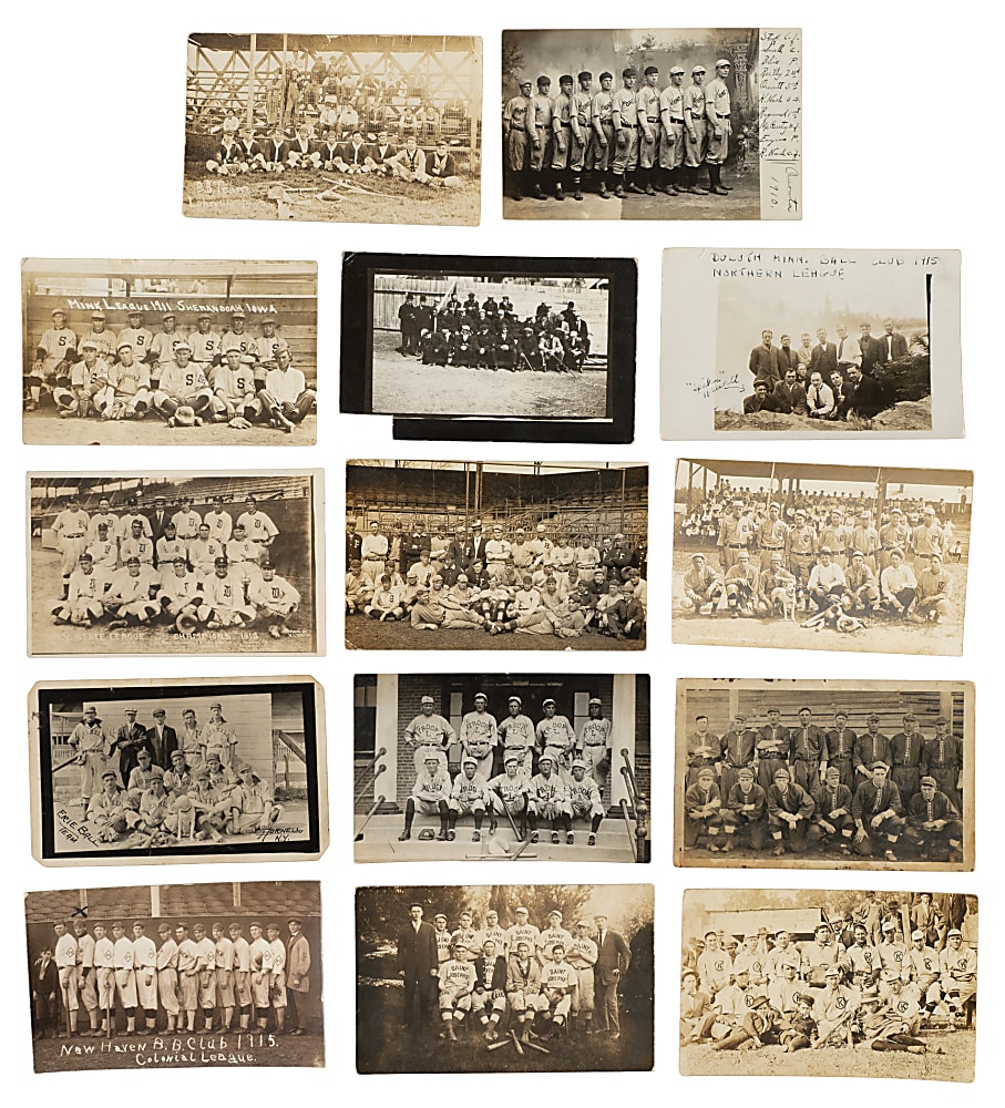 1910-Era Baseball Team Postcard Collection (20)
