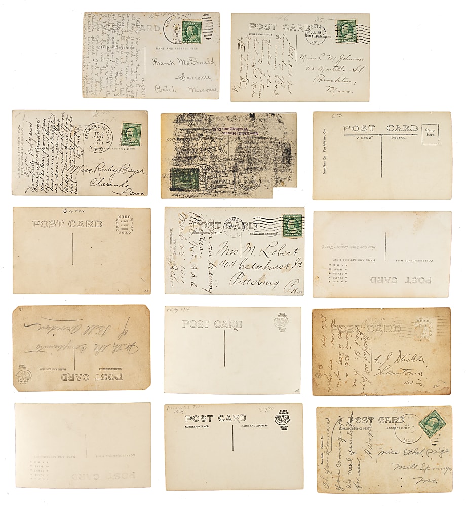 1910-Era Baseball Team Postcard Collection (20)