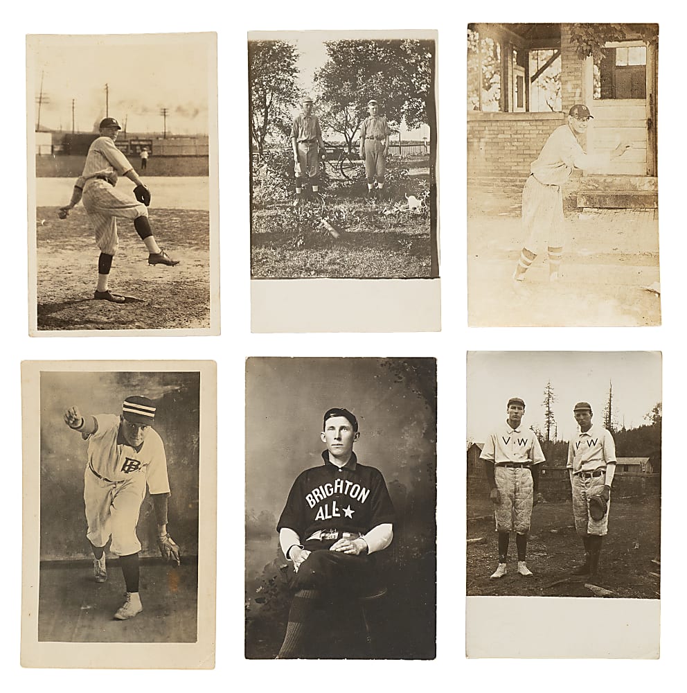 1907 to 1920s Baseball Real-Photo Postcard Collection (22)