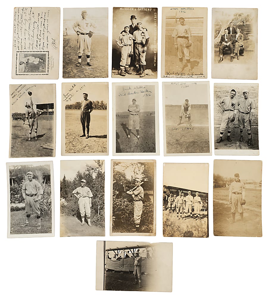 1907 to 1920s Baseball Real-Photo Postcard Collection (22)