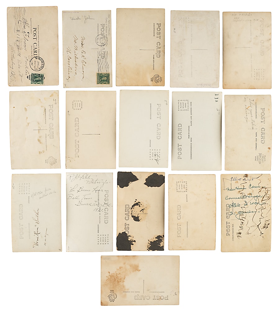 1907 to 1920s Baseball Real-Photo Postcard Collection (22)