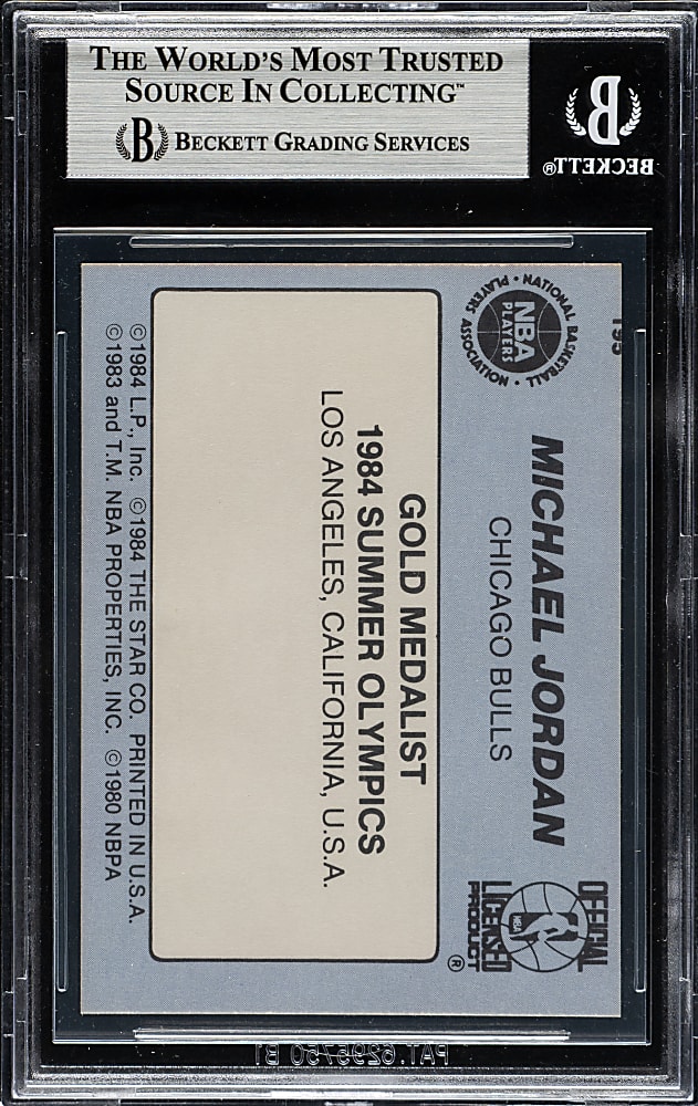 1984-1985 Star Company Basketball #195 Michael Jordan "1984 Gold Medalist" BGS EX-MT+ 6.5