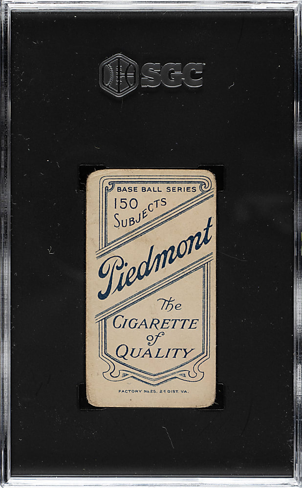 1909-1911 T206 White Border Bull Durham SGC GOOD+ 2.5