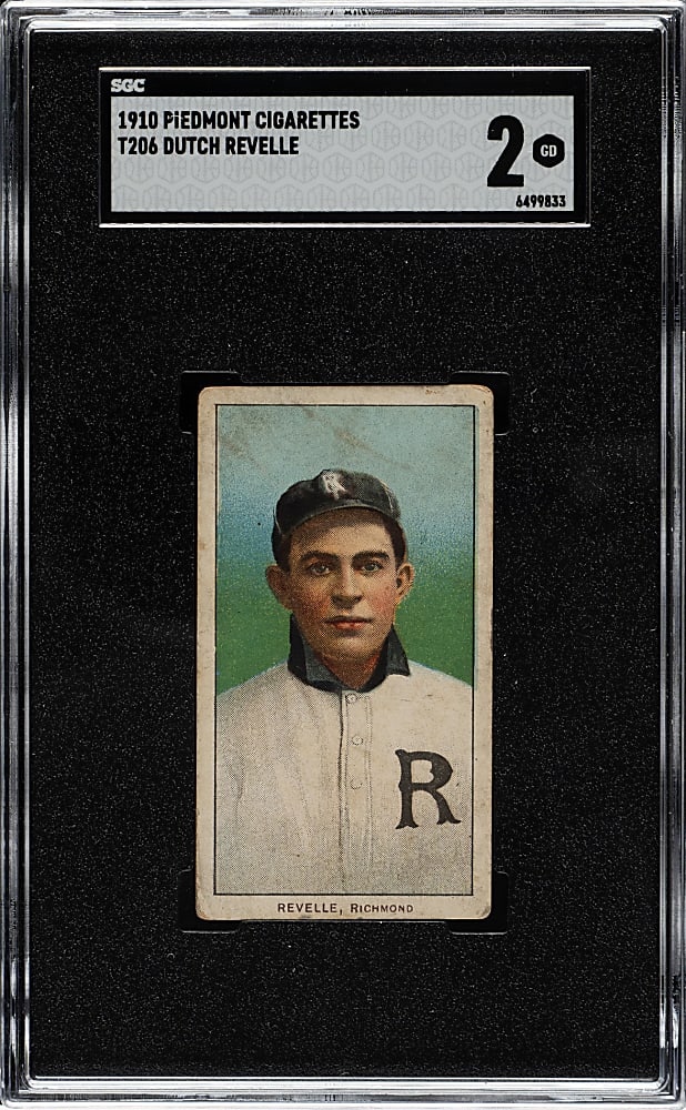 1909-1911 T206 White Border Dutch Revelle Southern Leaguer SGC GOOD 2