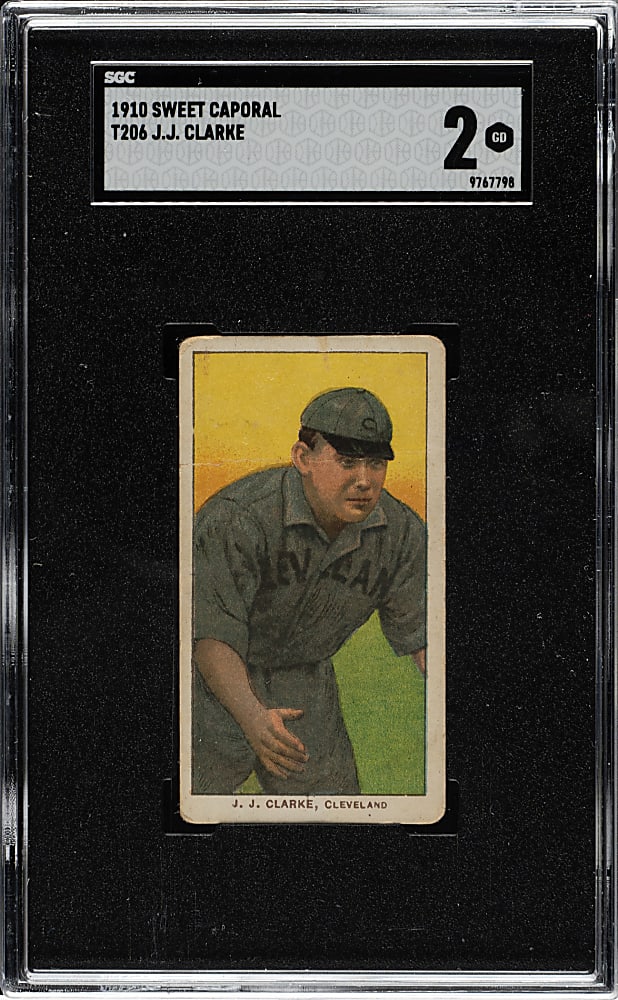 1909-1911 T206 White Border J.J. Clarke SGC GOOD 2