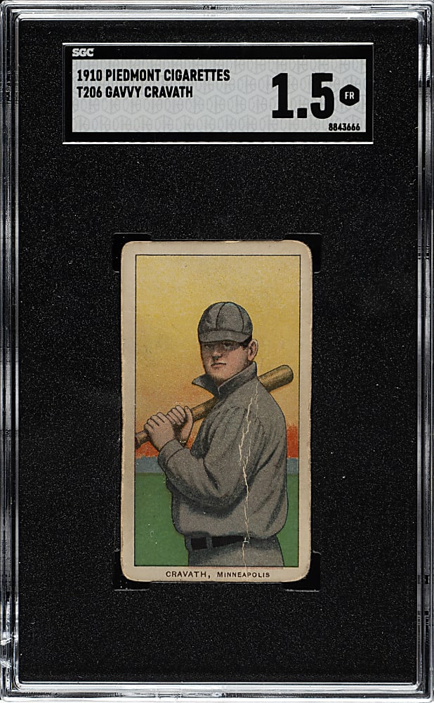 1909-1911 T206 White Border Gavvy Cravath SGC FAIR 1.5