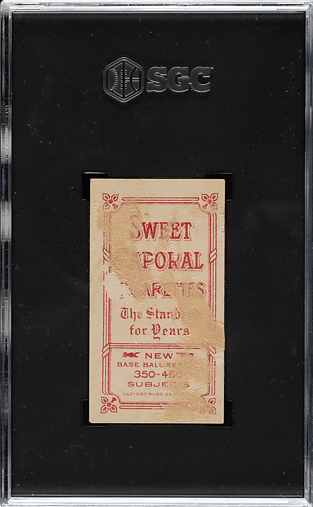 1909-1911 T206 White Border Cy Seymour Portrait SGC POOR 1