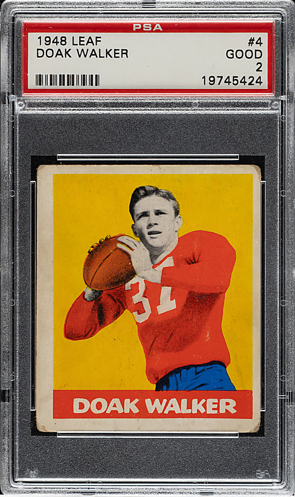 1948 Leaf Football #4 Doak Walker Rookie PSA GOOD 2