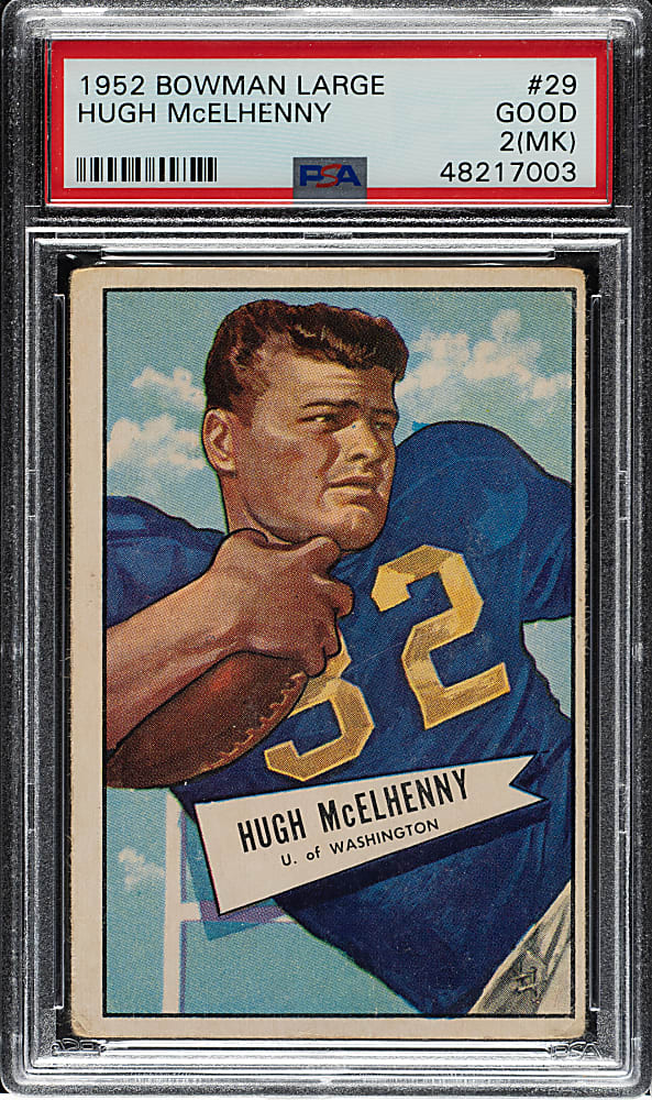 1952 Bowman Large Football #29 Hugh McElhenny Rookie PSA GOOD 2 (MK)