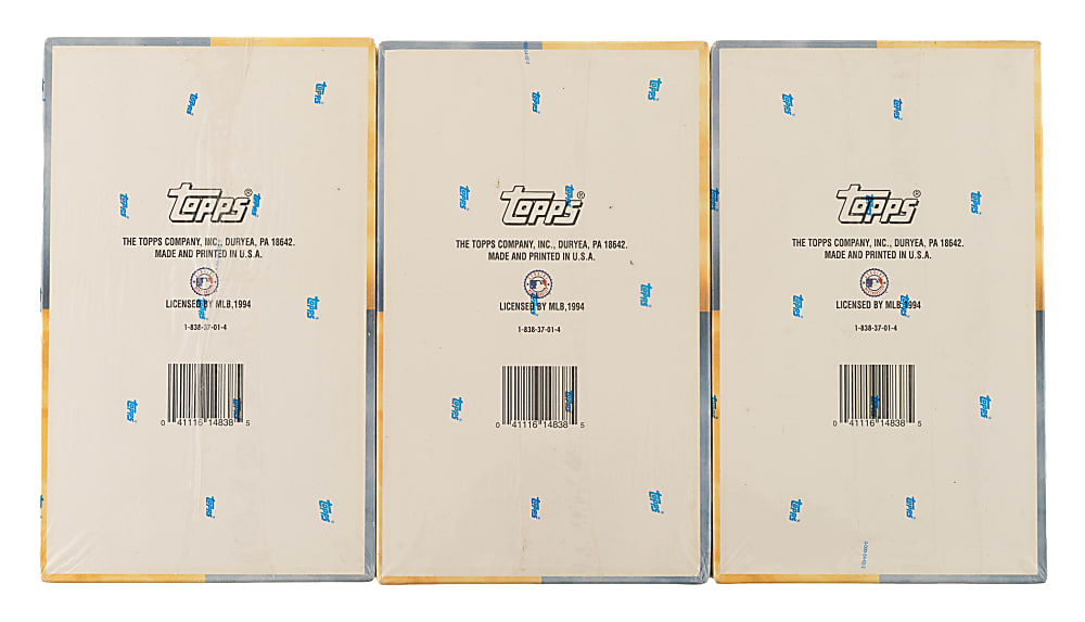 1994 Topps Stadium Club Draft Picks Factory-Sealed Unopened Box Trio (3 Boxes, 72 Packs)