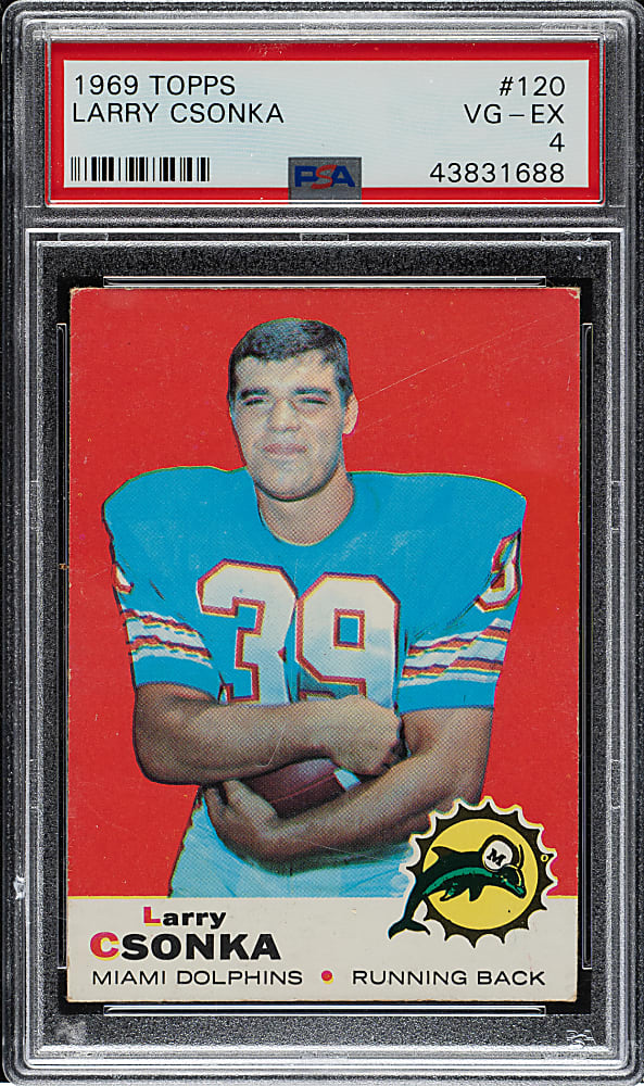 1969 Topps Football #120 Larry Csonka Rookie PSA VG-EX 4