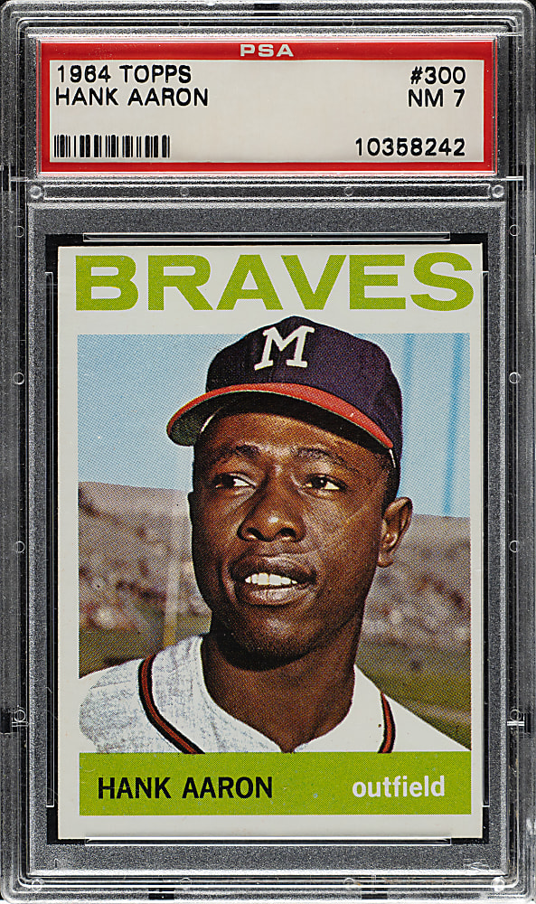 1964 Topps #300 Hank Aaron PSA NM 7
