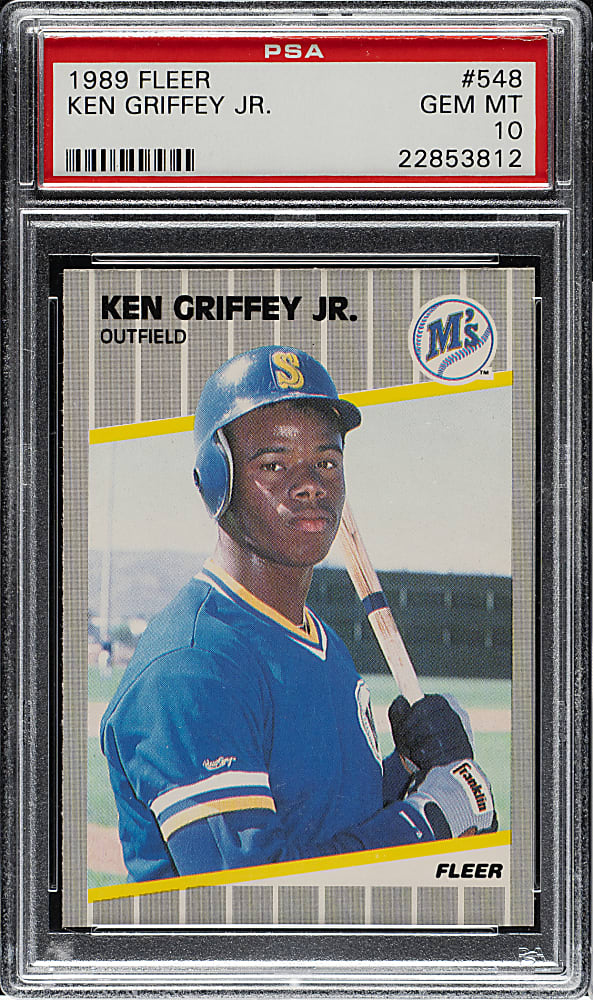 1989 Fleer #548 Ken Griffey Jr. Rookie PSA GEM MINT 10