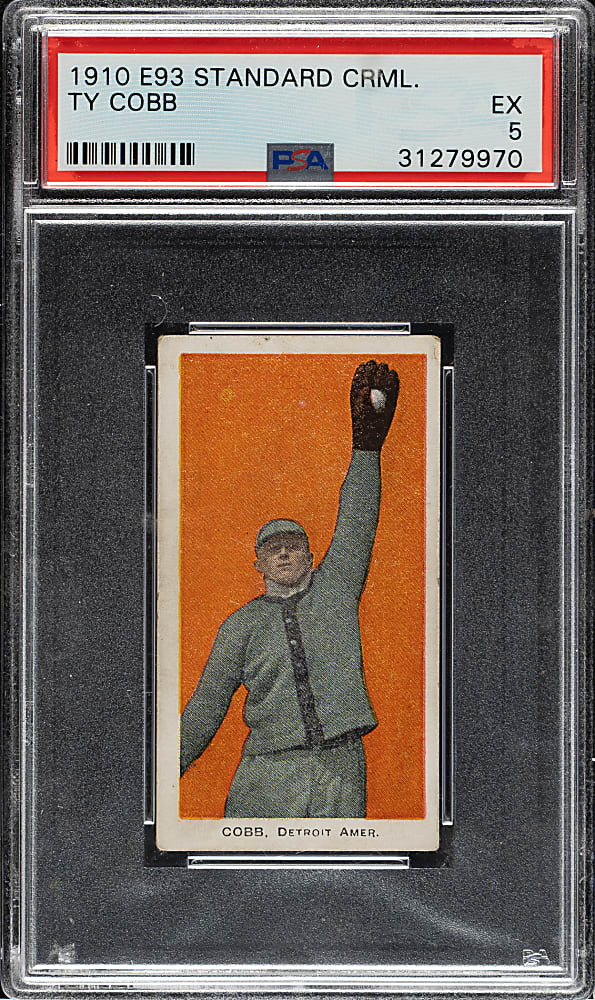 1910 E93 Standard Caramel Ty Cobb PSA EX 5