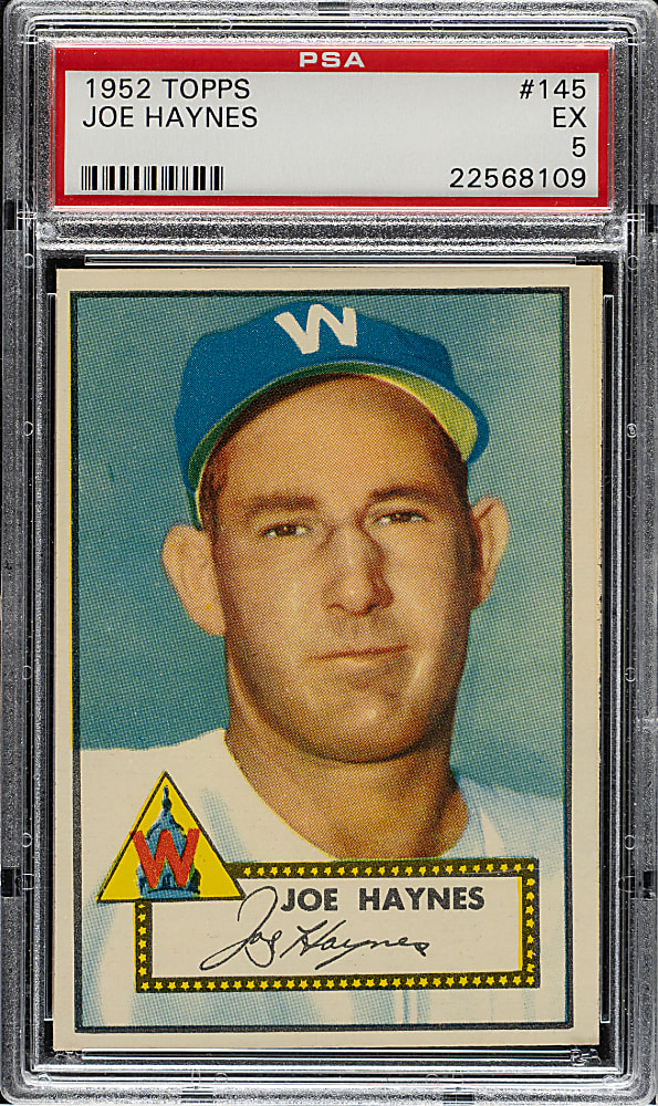 1952 Topps #145 Joe Haynes PSA EX 5