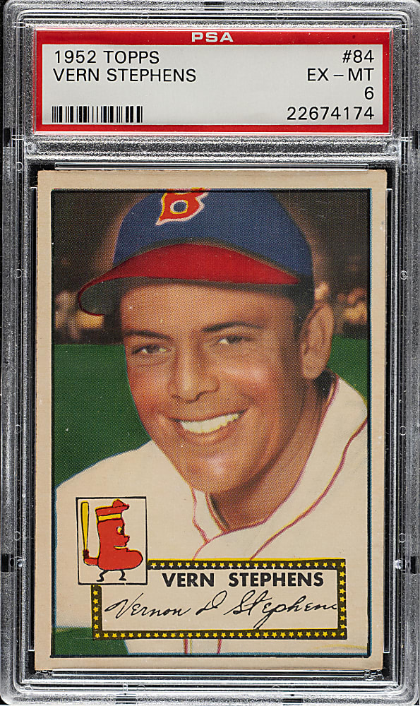 1952 Topps #84 Vern Stephens PSA EX-MT 6