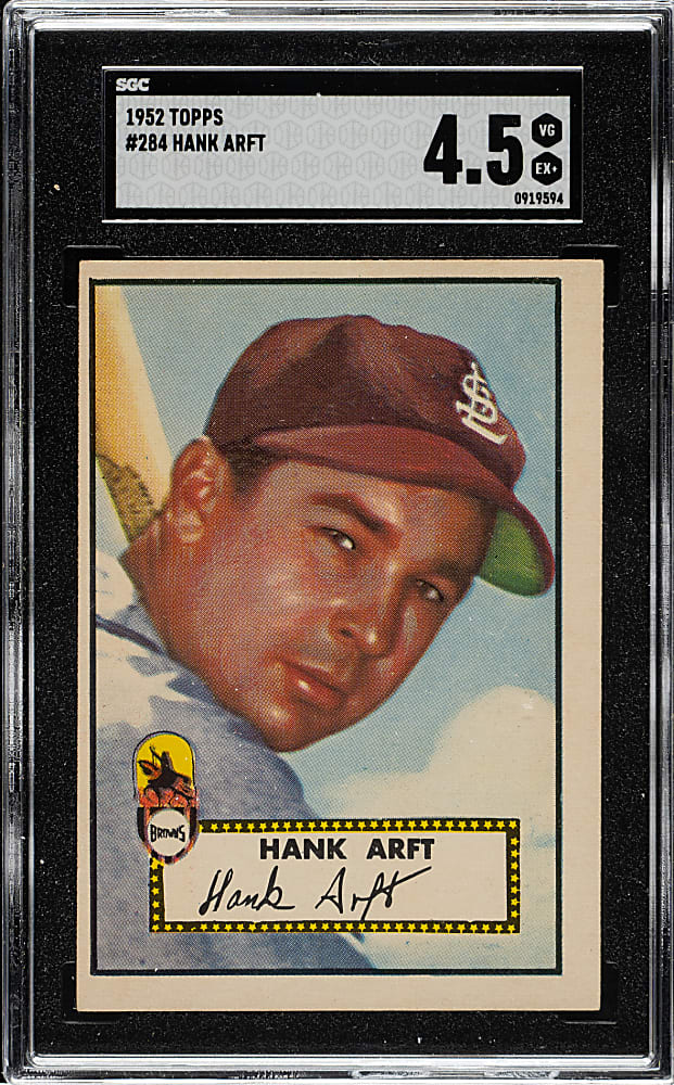 1952 Topps #284 Hank Arft SGC VG/EX+ 4.5