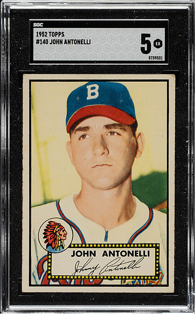 1952 Topps #140 John Antonelli SGC EX 5