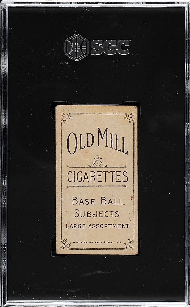 1909-1911 T206 White Border Walter Johnson Hands at Chest SGC VG 3 - Old Mill Back