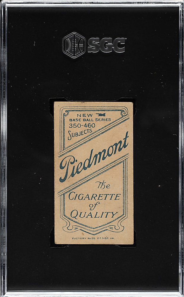 1909-1911 T206 White Border Ty Cobb Portrait Red Background SGC GOOD 2