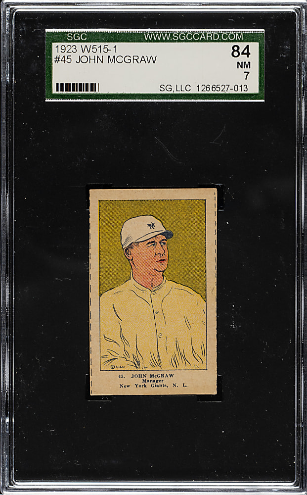 1923 W515-1 #45 John McGraw SGC NM 84