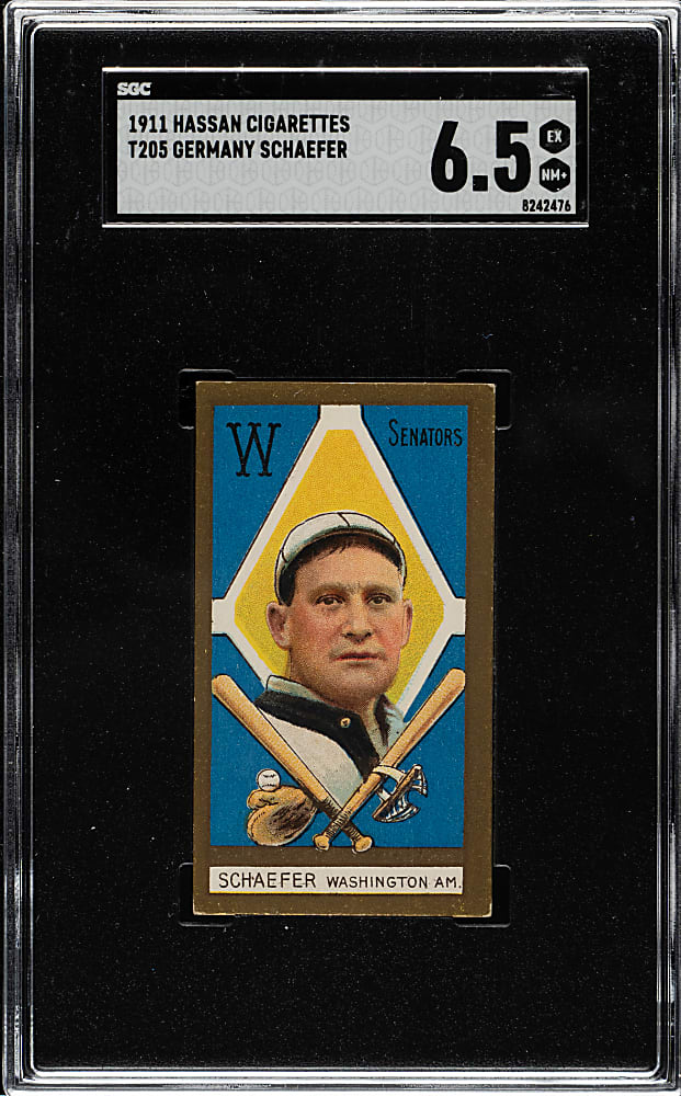 1911 T205 Gold Border Germany Schaefer SGC EX/NM+ 6.5