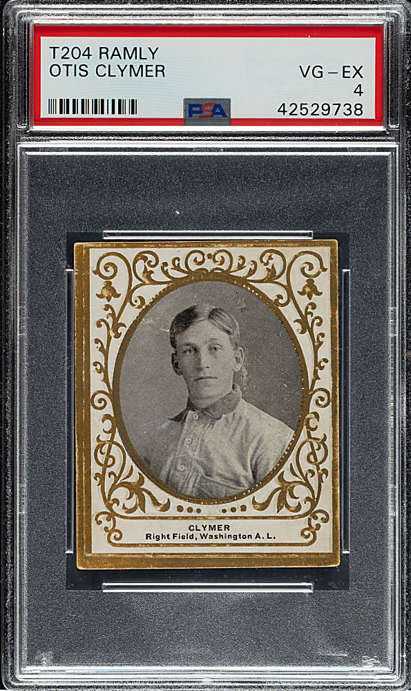 1909 T204 Ramly Tobacco Otis Clymer PSA VG-EX 4