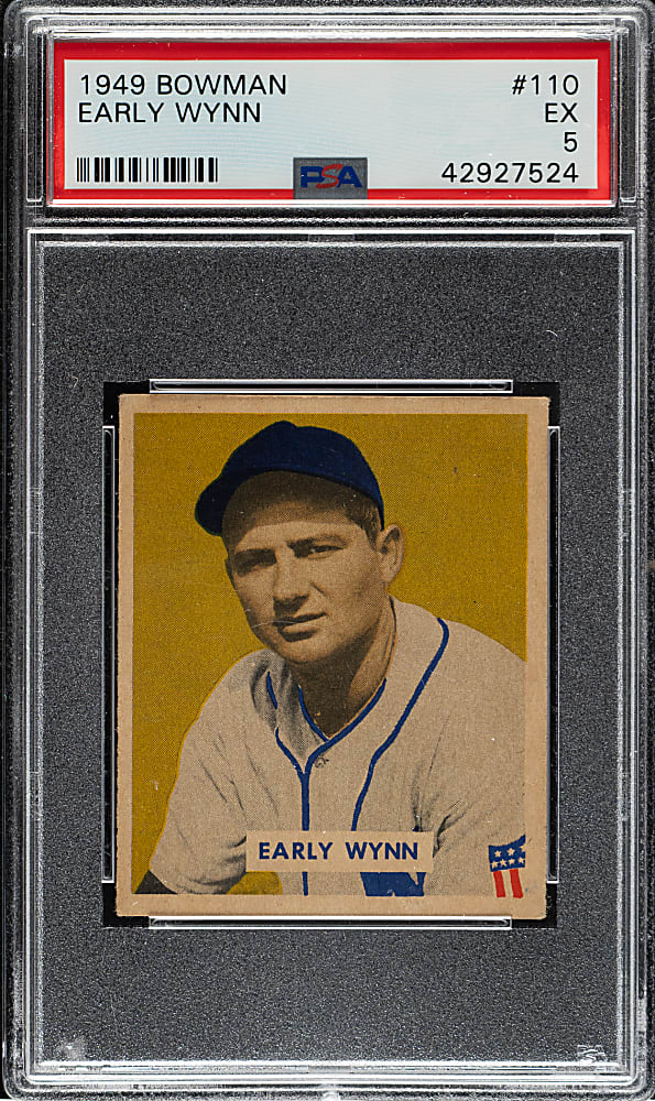 1949 Bowman #110 Early Wynn Rookie PSA EX 5