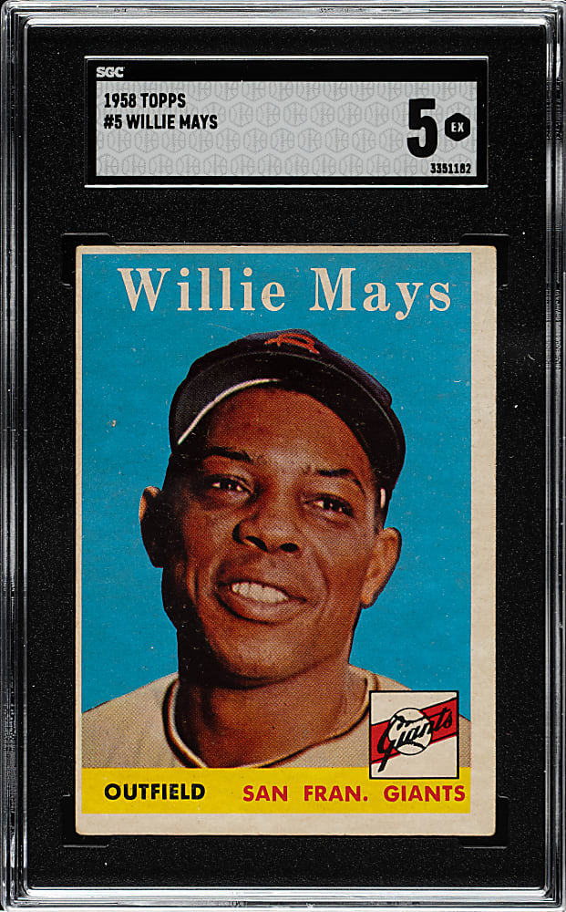 1958 Topps #5 Willie Mays SGC EX 5