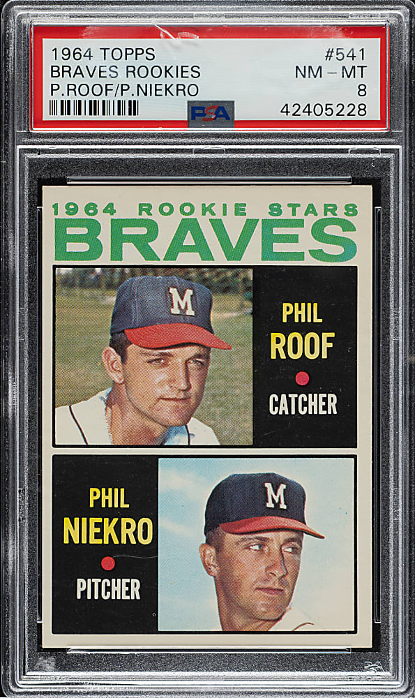 1964 Topps #541 Phil Niekro Rookie PSA NM-MT 8