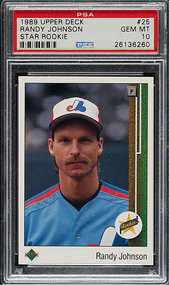 1989 Upper Deck #25 Randy Johnson Rookie PSA GEM MINT 10