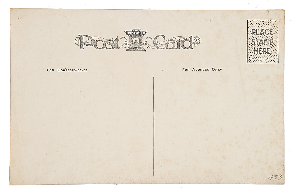 1911 E.F. Sehring Hughie Jennings Auto Accident Postcard