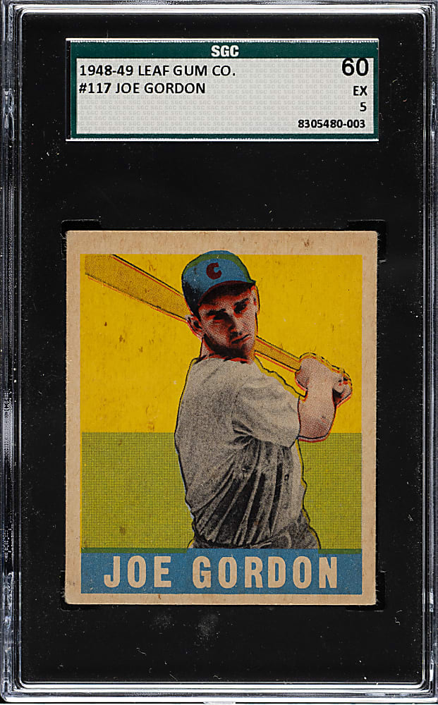 1948-1949 Leaf #117 Joe Gordon SGC EX 60
