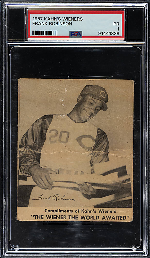 1957 Kahn's Wieners Frank Robinson PSA POOR 1