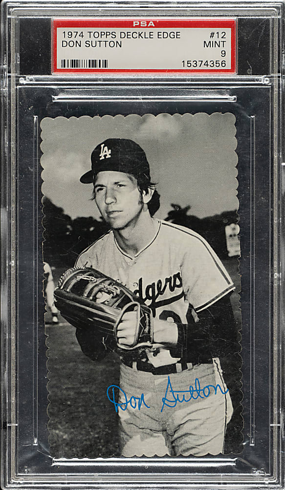 1974 Topps Deckle Edge #12 Don Sutton PSA MINT 9