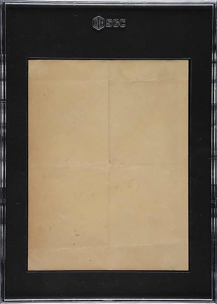 1949 Leaf Premium Walter Johnson SGC POOR 1